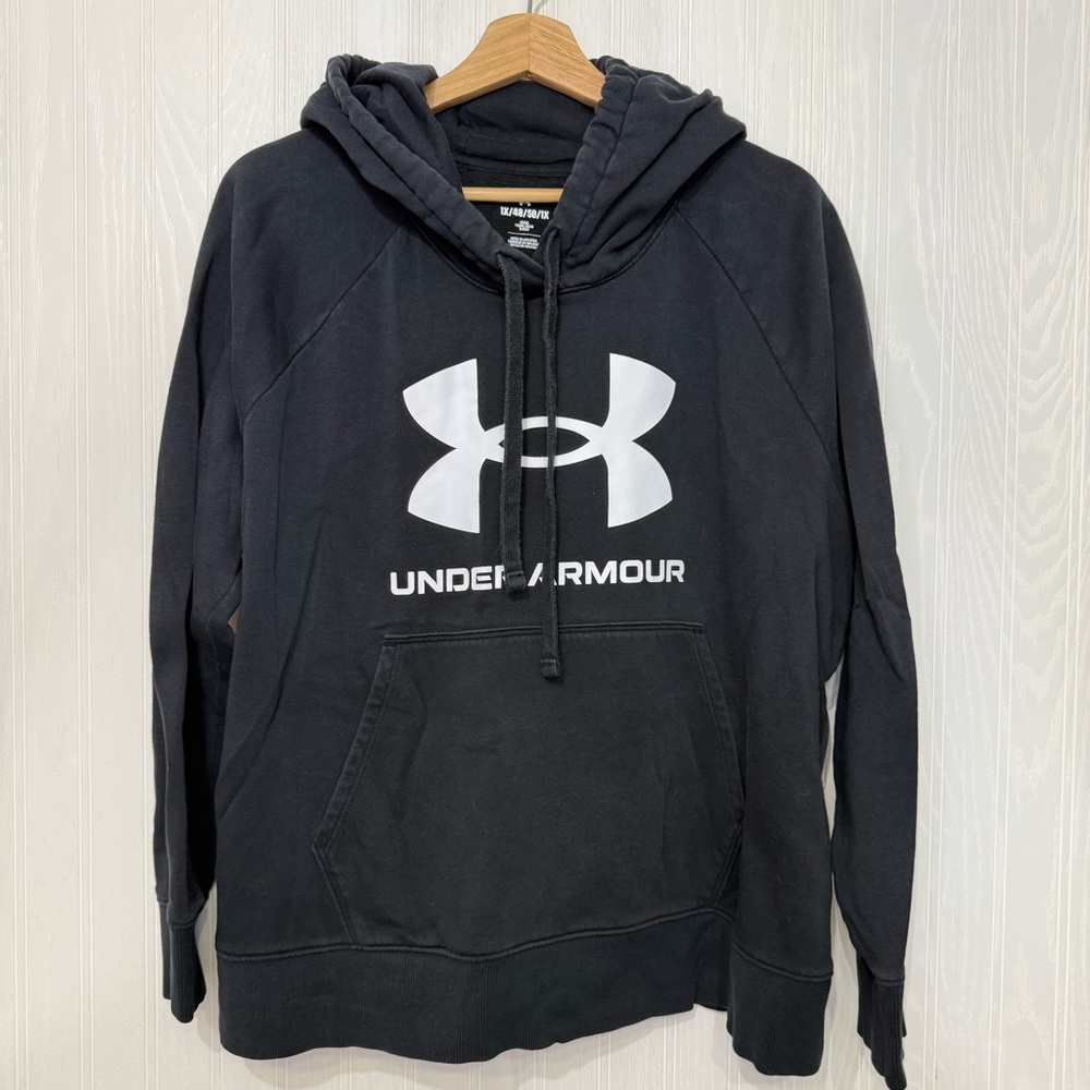 Under Armour fleece sweatshirt hoodie black size 1X